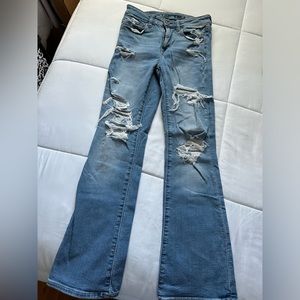 American Eagle Stretch Flare Jean / Ripped